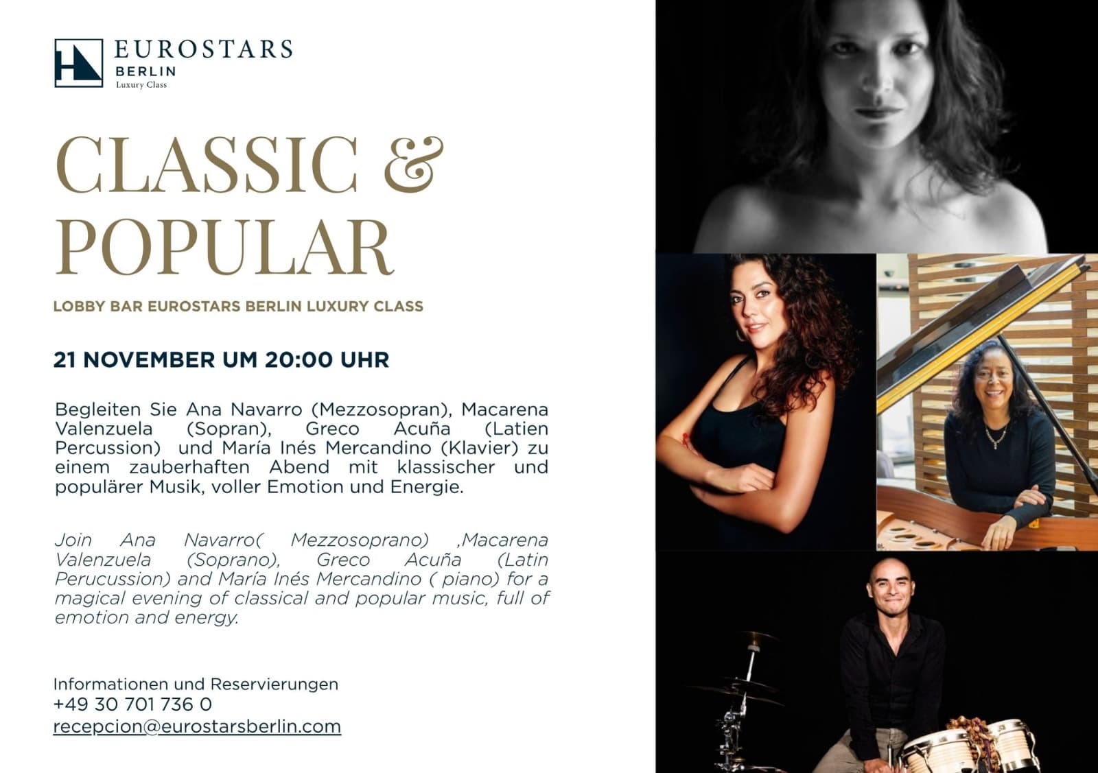 Classic & Popular | Free Entry